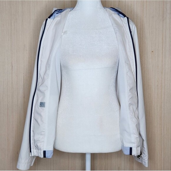 Nike Windbreaker Jacket Lightweight Zip Up White Pale Purple Women's Small - Picture 3 of 12